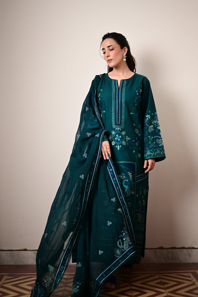 RINA LUXURY EMBROIDERED LAWN SET (NEL-26624) EID UL ADHA 2026
