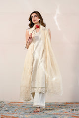 IVORY LUXURY EMBROIDERED LAWN 3PCS SET (NPA3-26417) - READY TO WEAR 2026