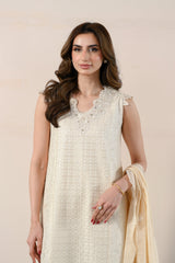 IVORY LUXURY EMBROIDERED LAWN 3PCS SET (NPA3-26417) - READY TO WEAR 2026