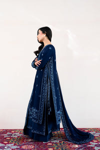 NAVY BLUE LUXURY EMBROIDERED LAWN 3PCS SET (NPA3-26414) - READY TO WEAR x EID UL ADHA 26' / EXPRESS DELIVERY FOR EID