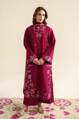 DEEP PINK LUXURY EMBROIDERED 3PCS SET (NPA3-26425) - READY TO WEAR