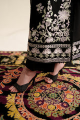 BLACK LUXURY EMBROIDERED 3PCS SET (NPA3-26422) - READY TO WEAR