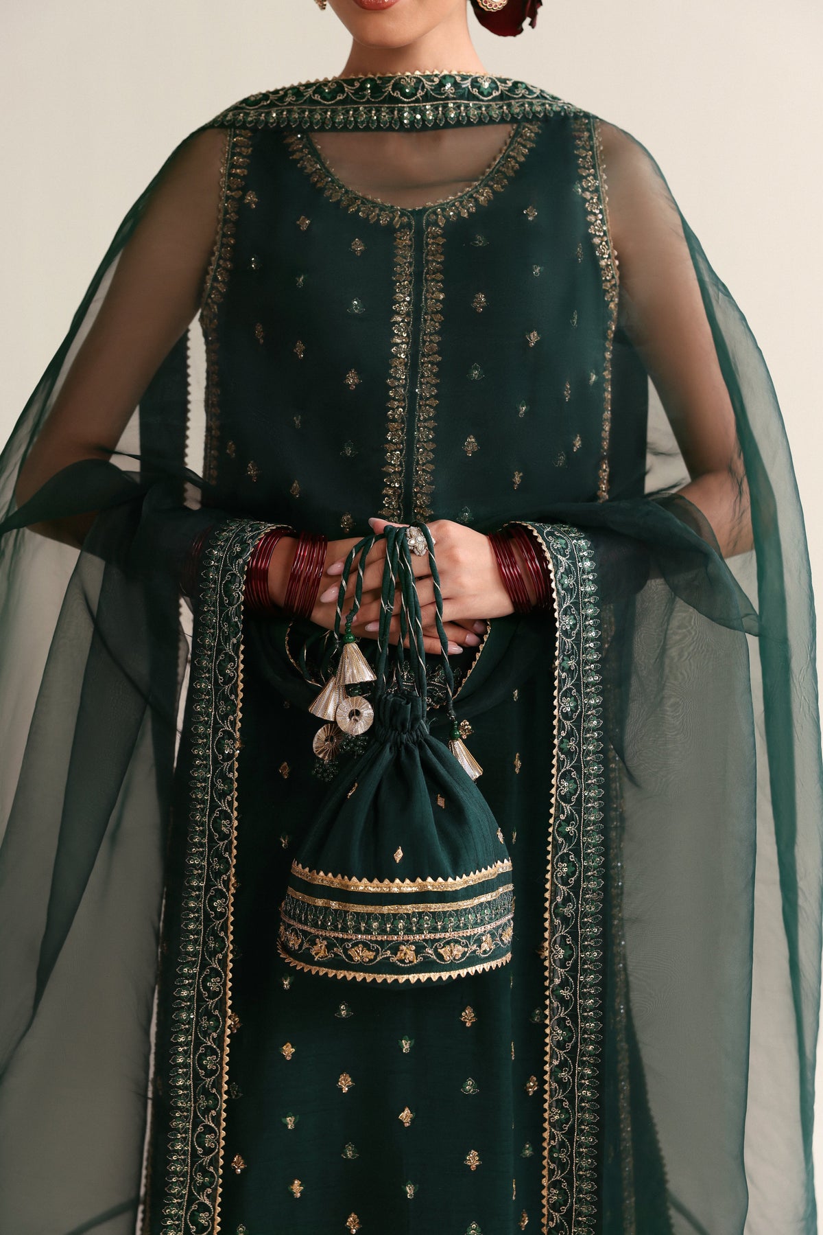 EMERALD GREEN LUXURY WEDDING EDIT - HANDWORKED 2026 (NPA3-26446)