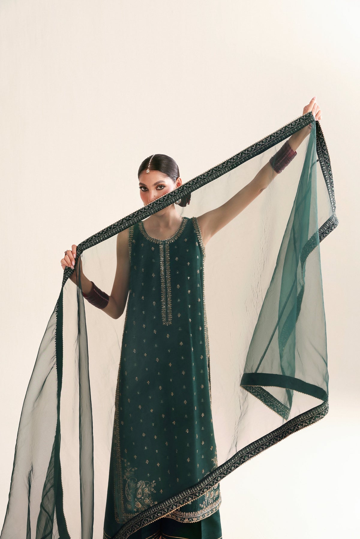EMERALD GREEN LUXURY WEDDING EDIT - HANDWORKED 2026 (NPA3-26446)