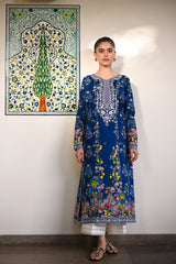 MIDNIGHT IN MAY LUXURY PRINTED EMBROIDERED LAWN SET (NEL-25617)