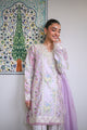 Whispers Of Summer / Lilac Luxury Printed Embroidered Lawn Set (Nel-25619)