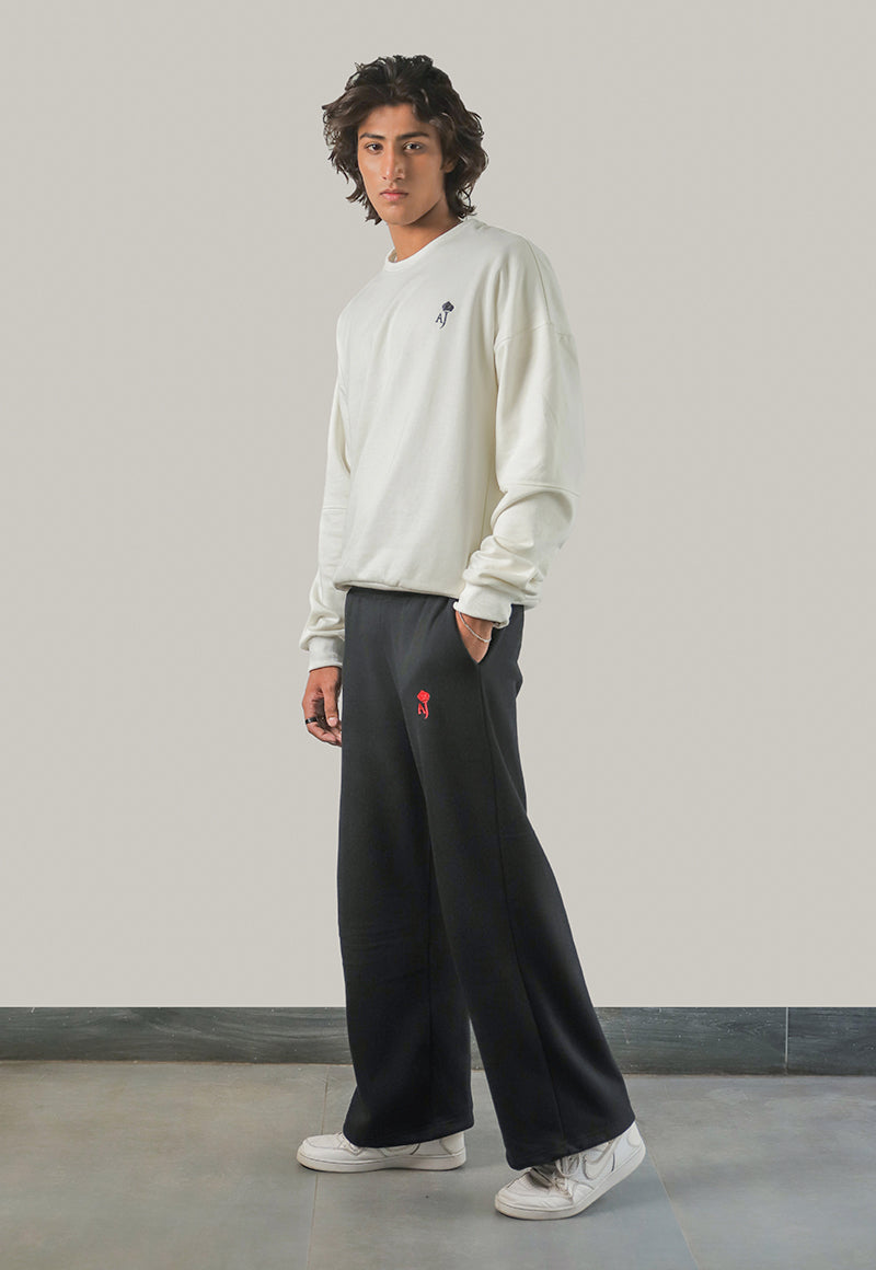 AJWET-06 UNISEX OFF-WHITE OVERSIZED SWEATER 1 PC