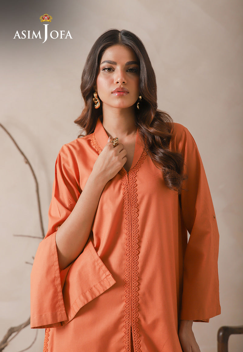 AJDAB-28 EMBROIDERED CHIFFON STITCHED 3 PCS
