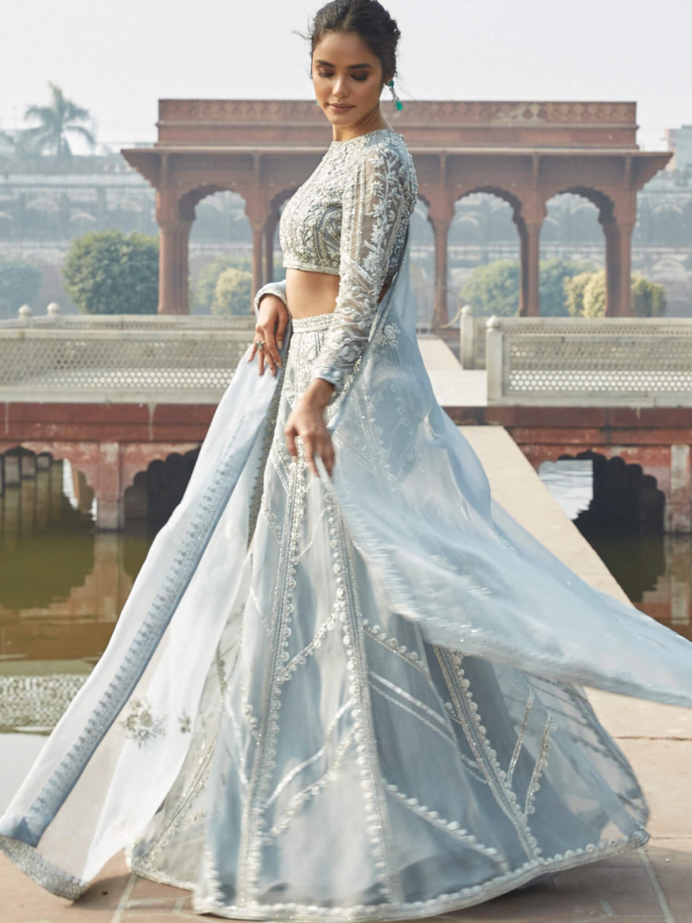 Blouse, Lehenga & Dupatta