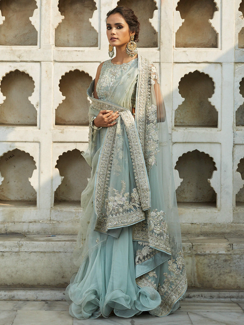 Blouse, Lehenga & Dupatta