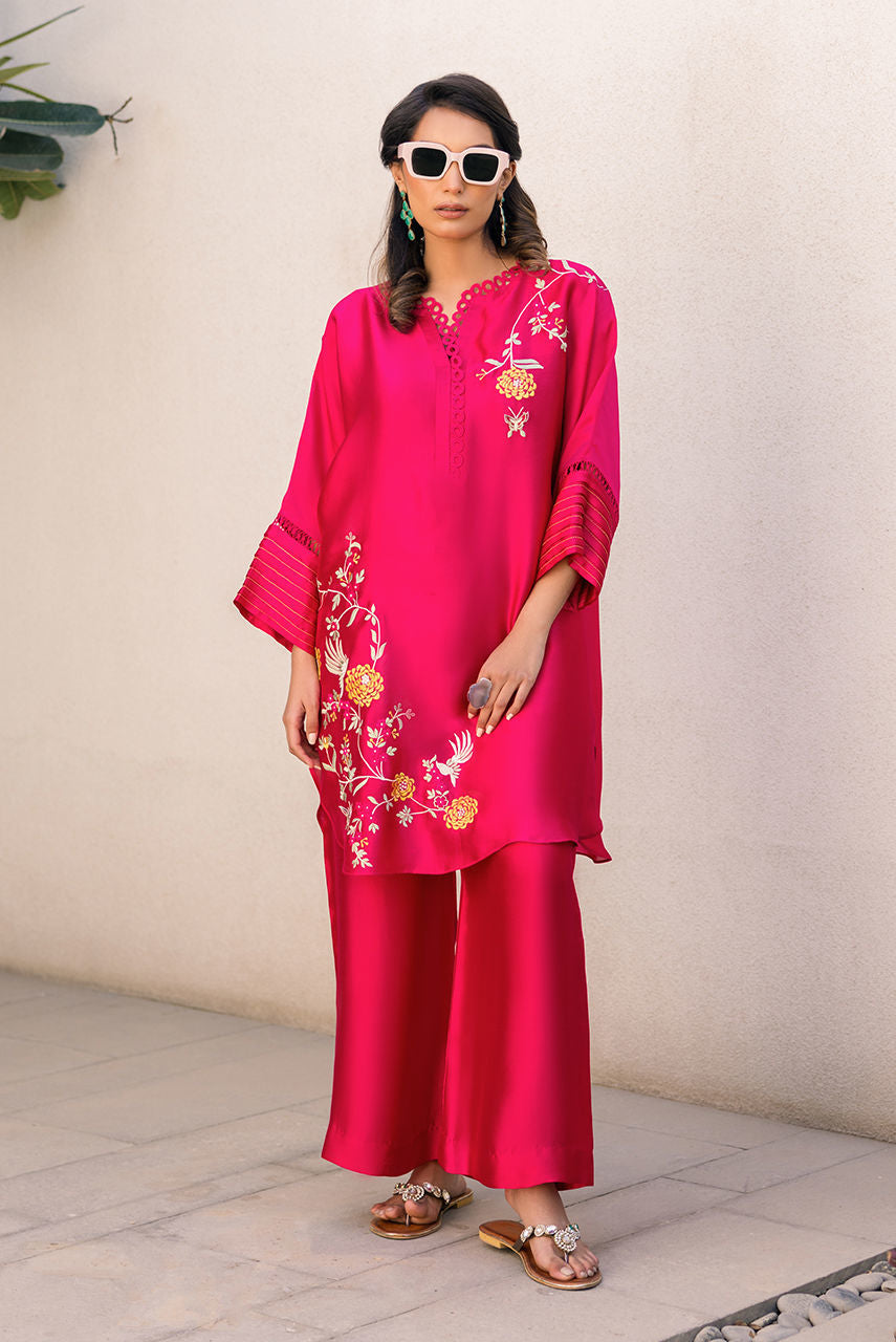 Hot Pink Flori Fusion by Alizay Saad