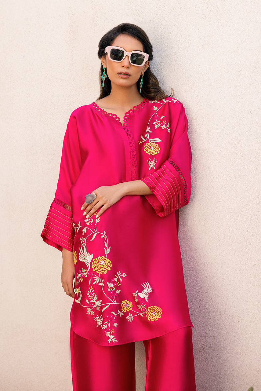 Hot Pink Flori Fusion by Alizay Saad