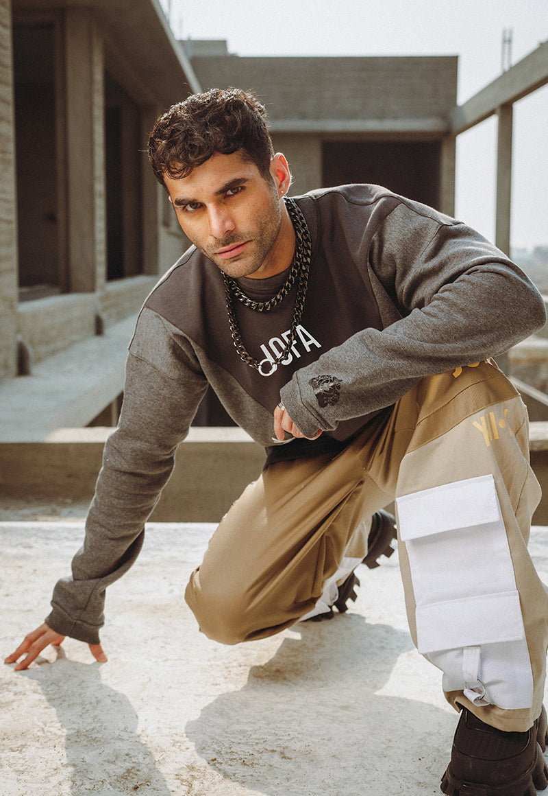 AJWPT-02 UNISEX PANELED SWEATSHIRT 1 PC