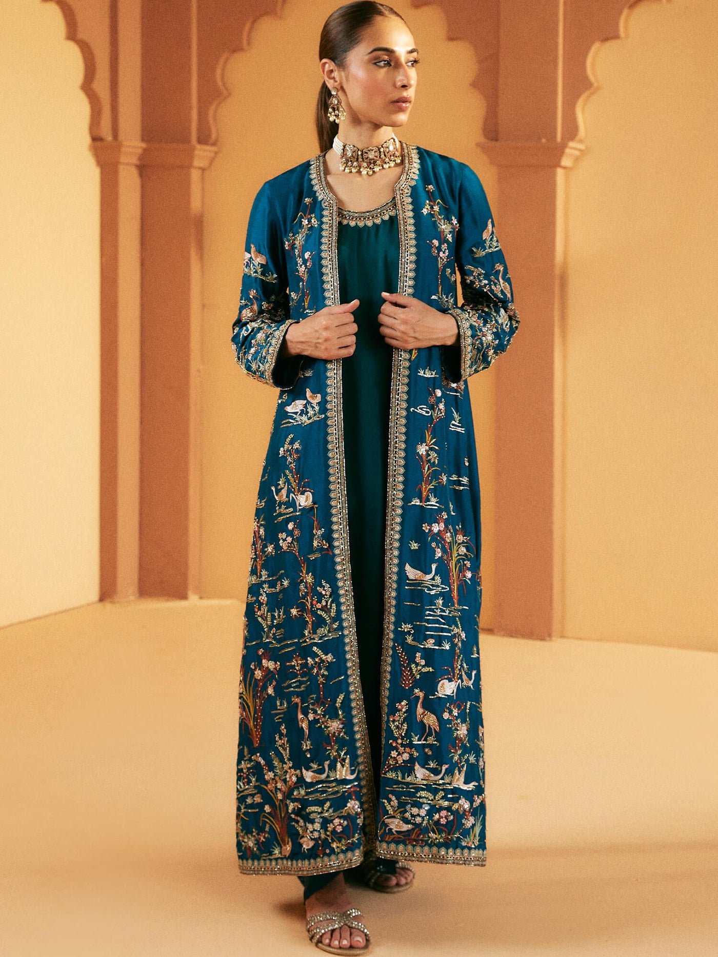BORGIA COAT, INNER &amp; PINCHED SKIRT