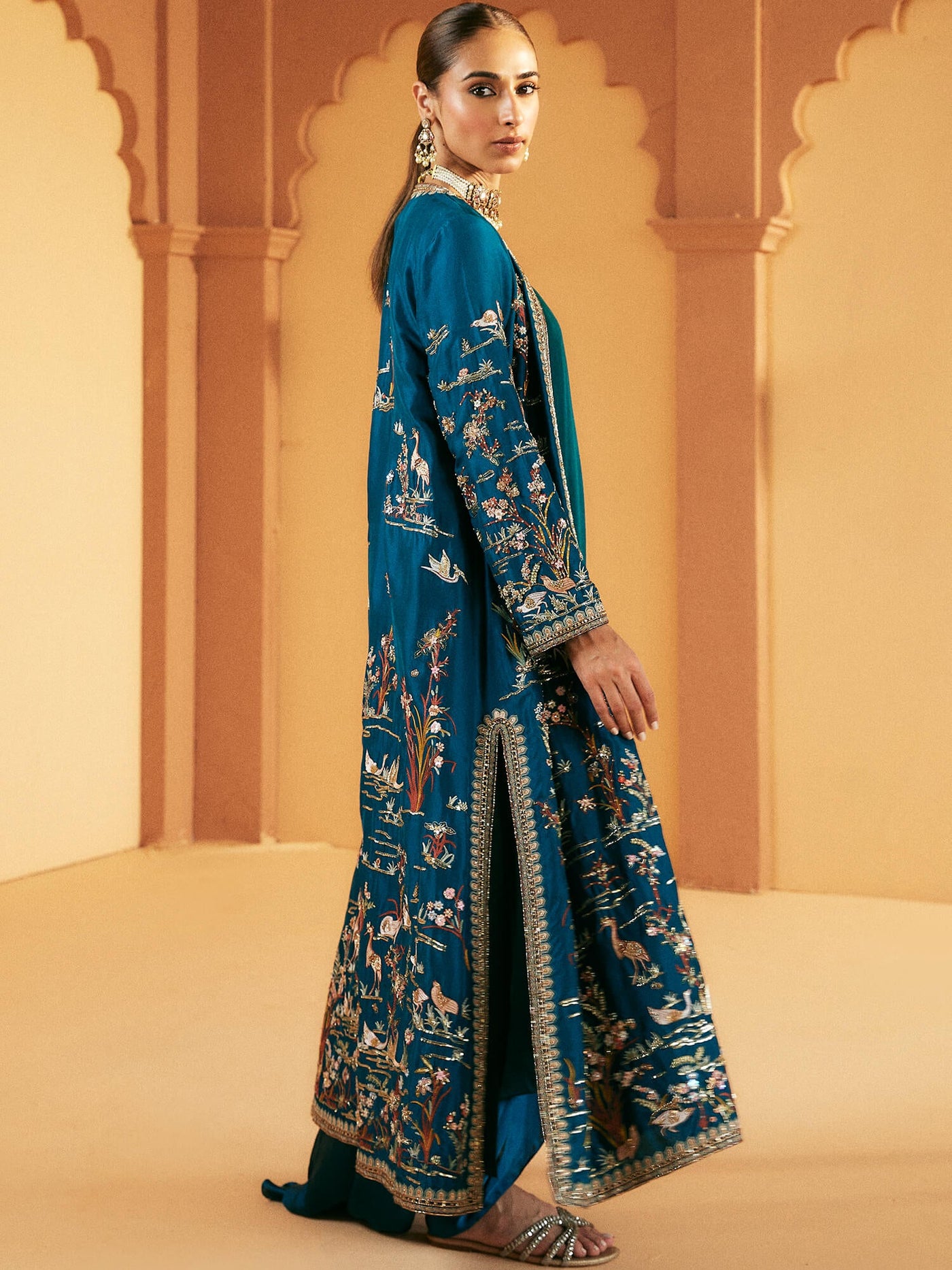 BORGIA COAT, INNER &amp; PINCHED SKIRT