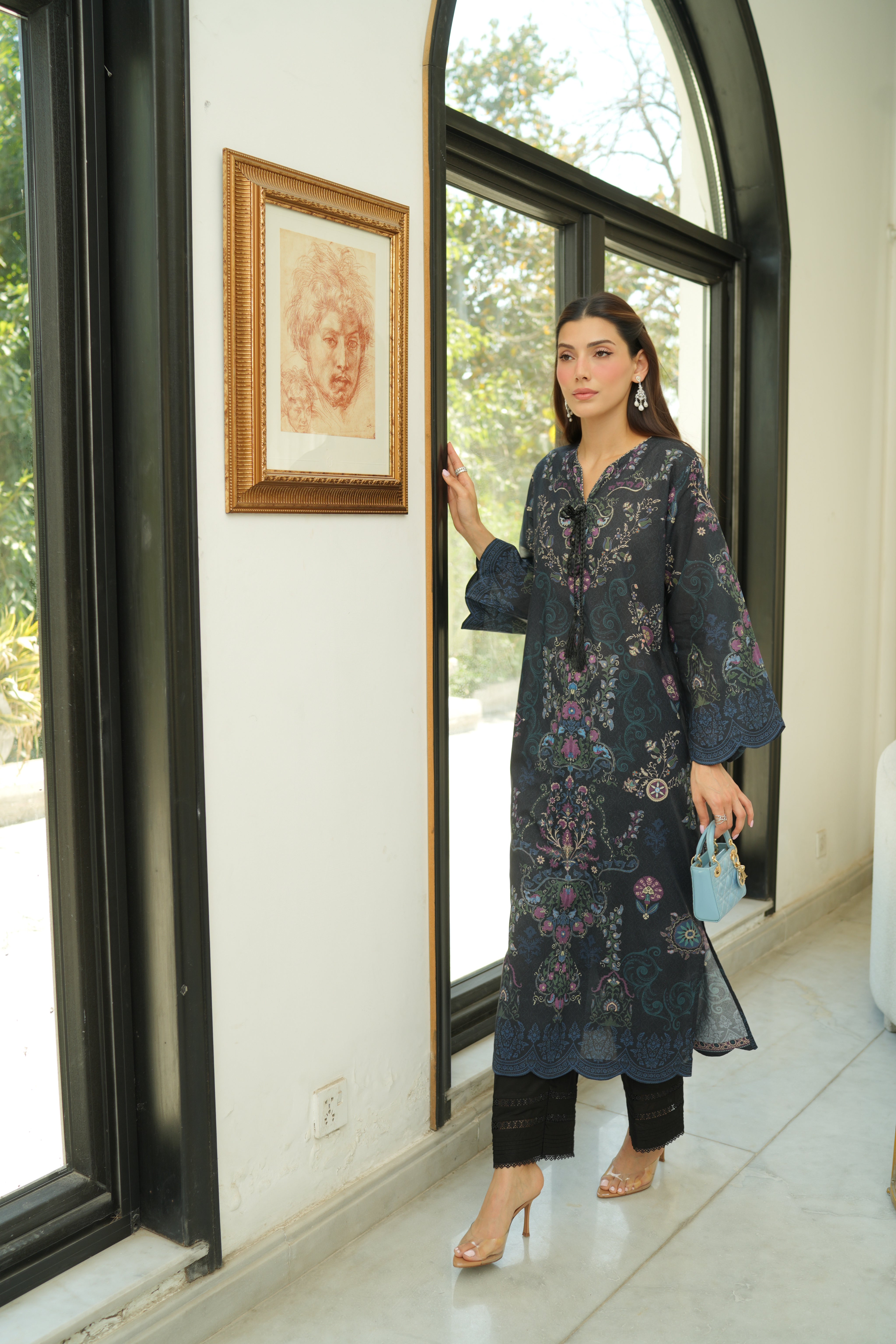 Suzani Forest Kaftan