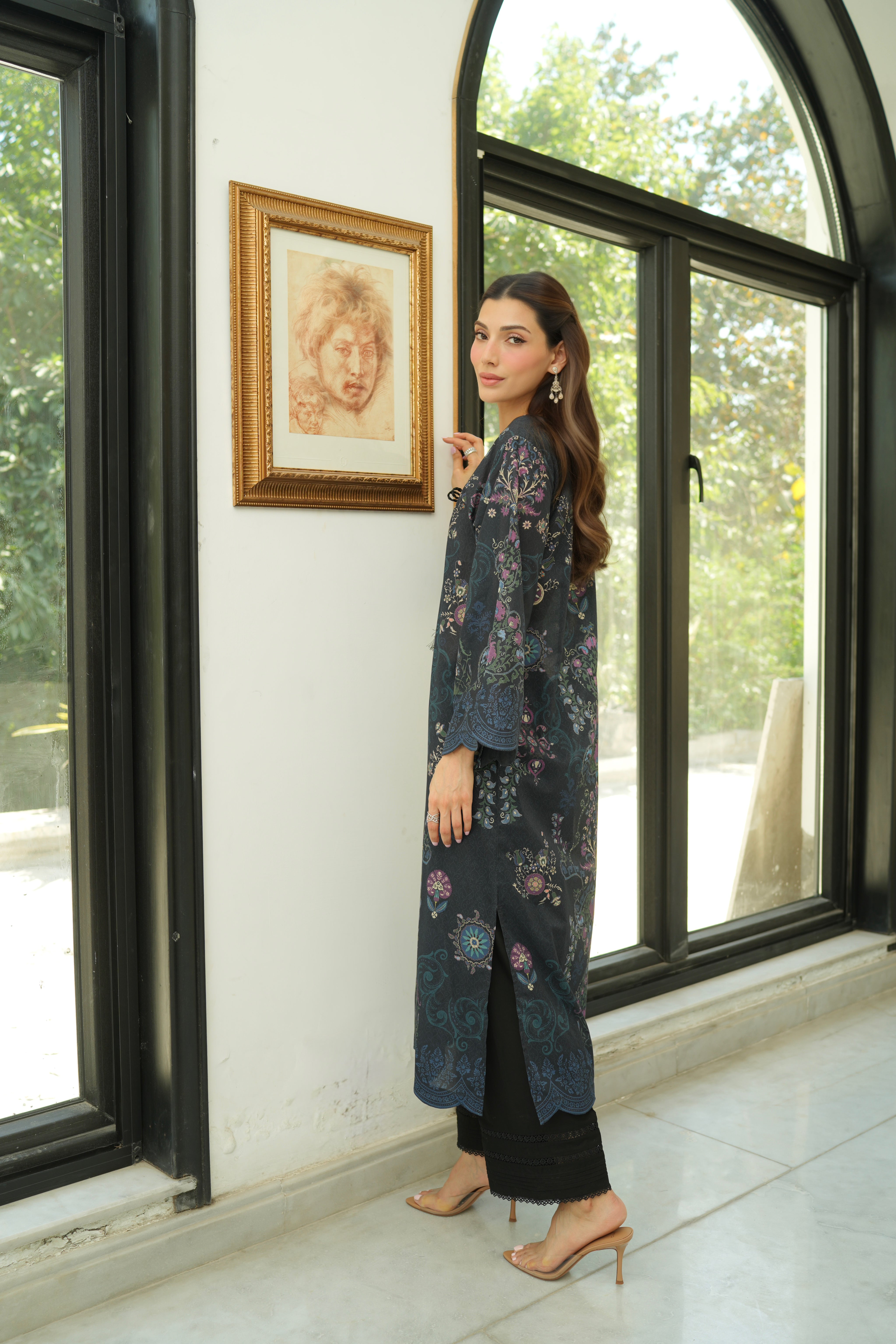 Suzani Forest Kaftan