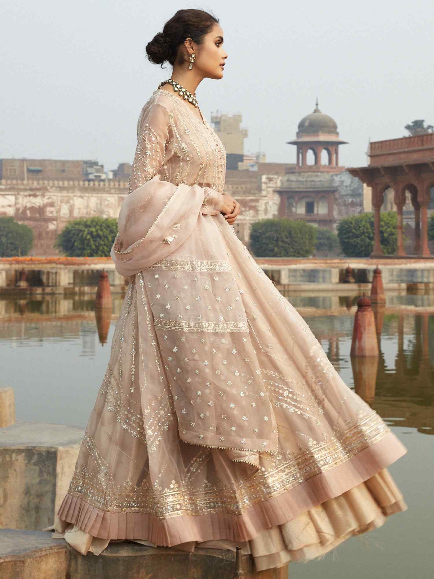 Kalidar W Seamless Lehenga Dupatta