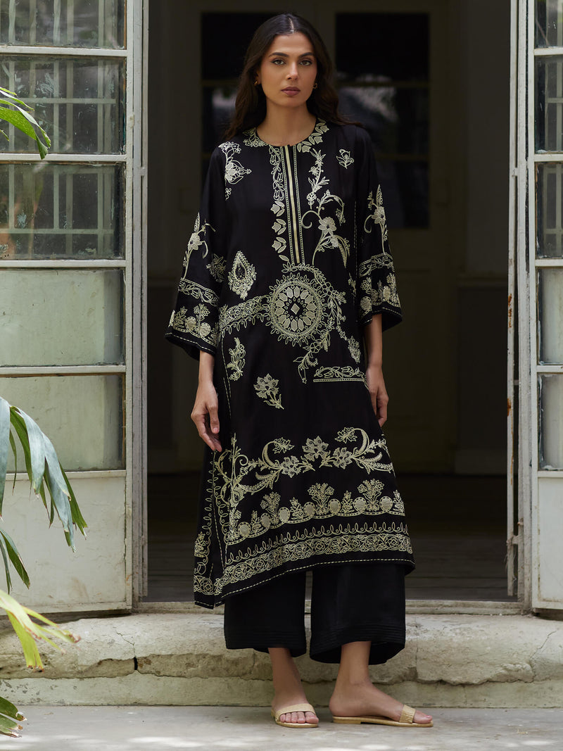 DU-3144 - ASH-GREY - PRINTED LAWN - 3PCS