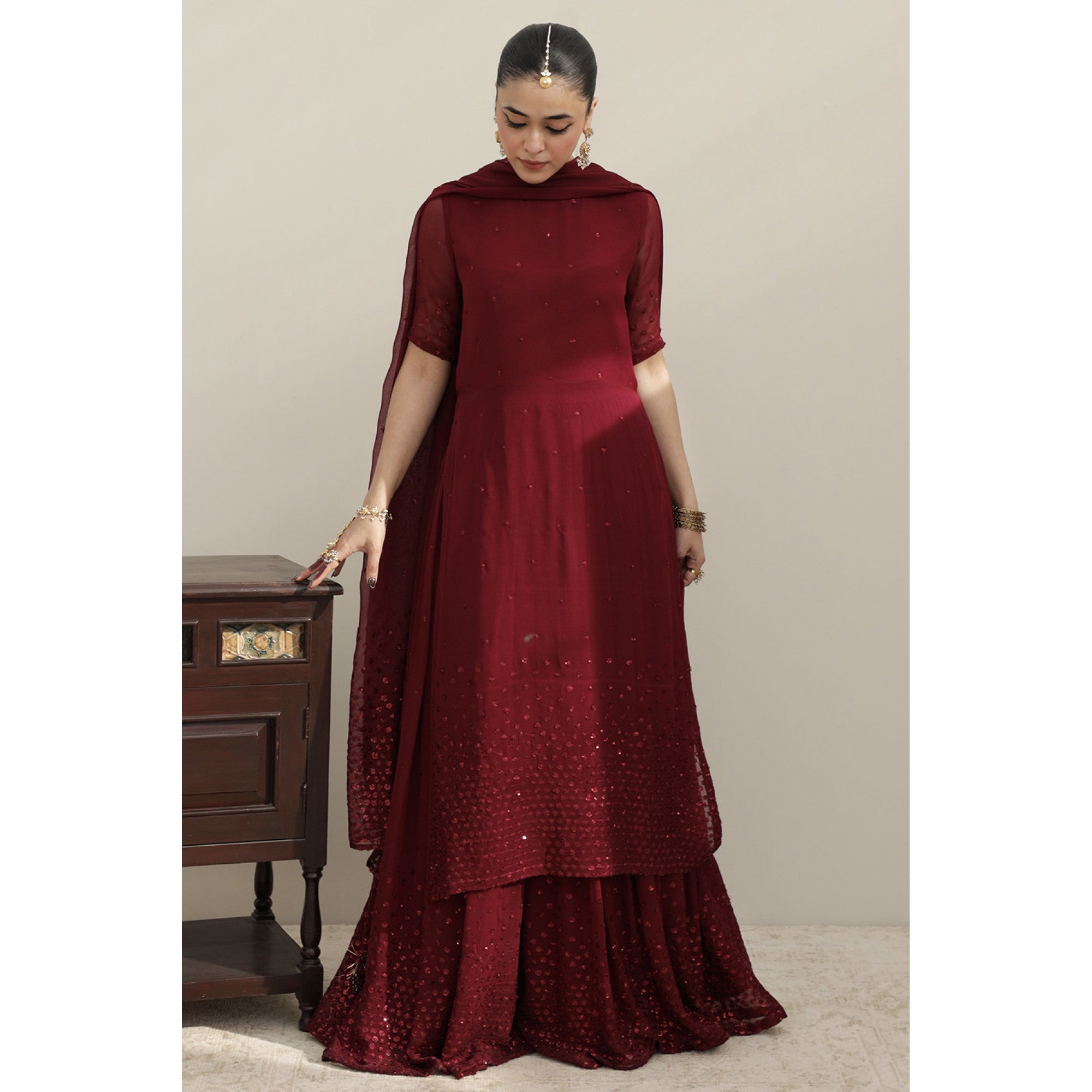 Burgundy Outfit