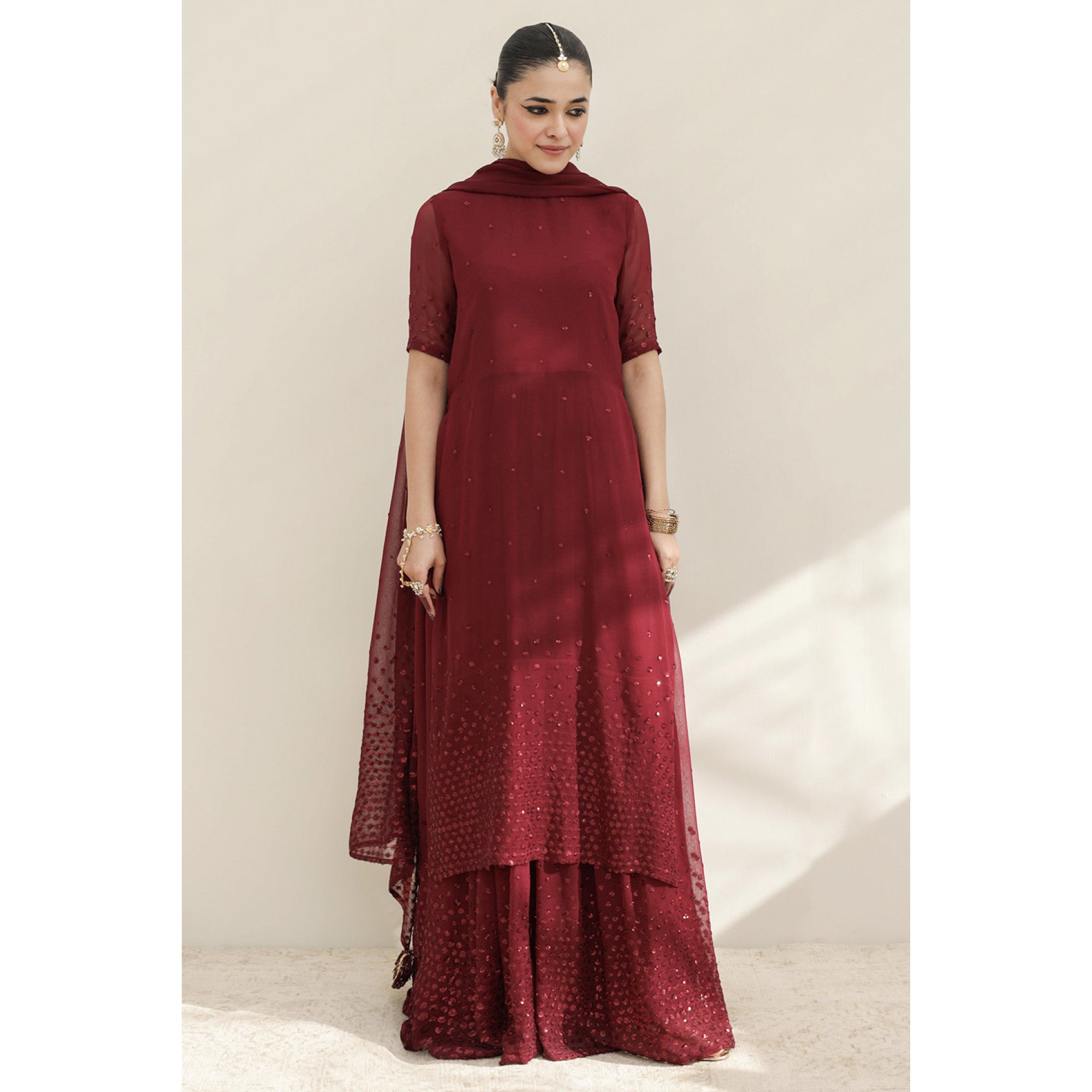 Burgundy Outfit