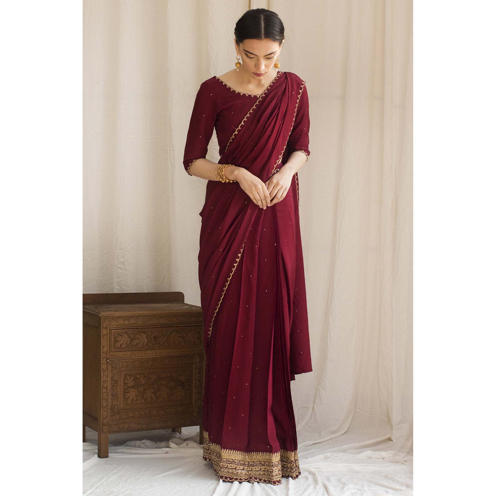 Red Saree