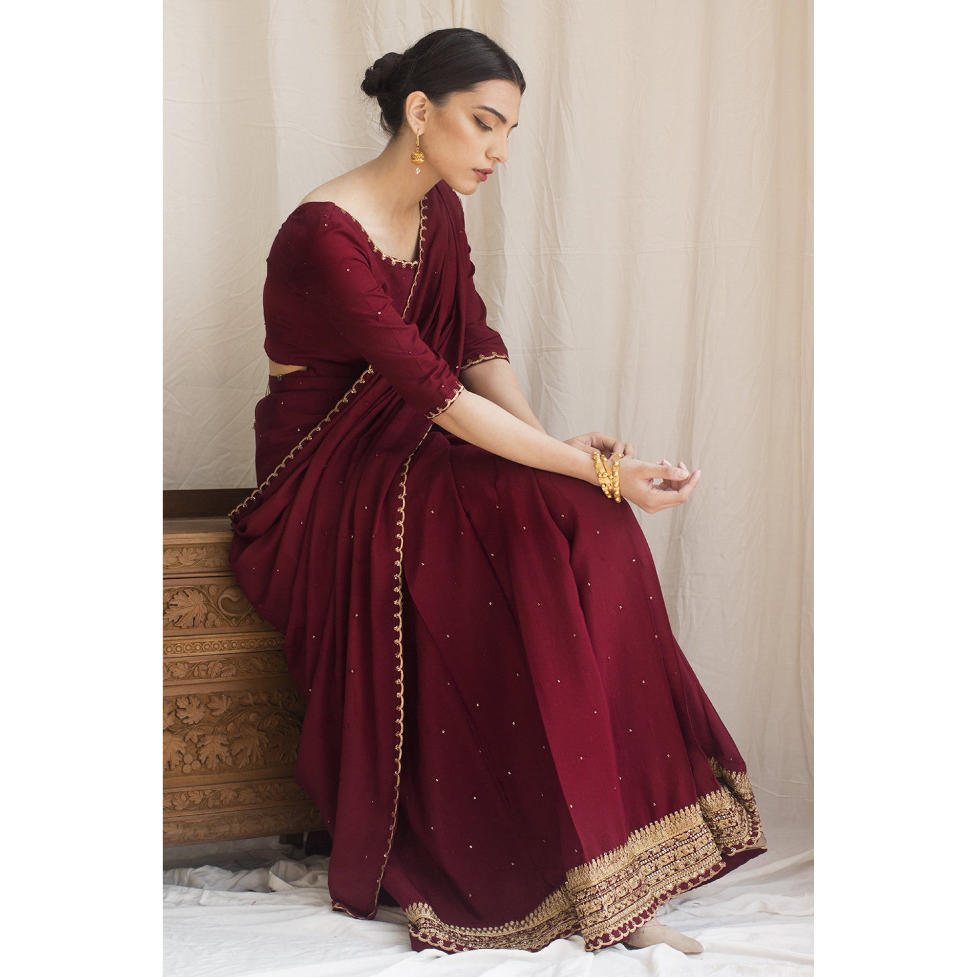 Red Saree