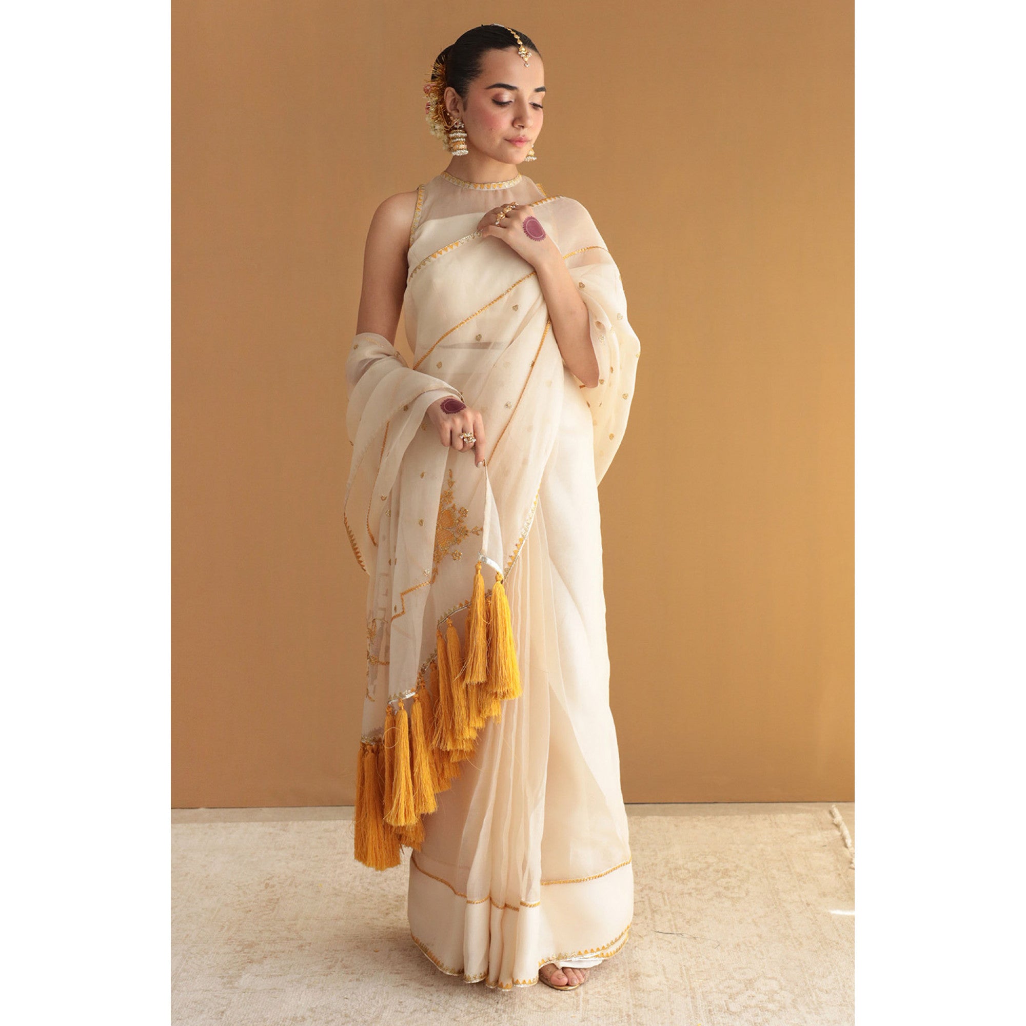 Ivory Saree