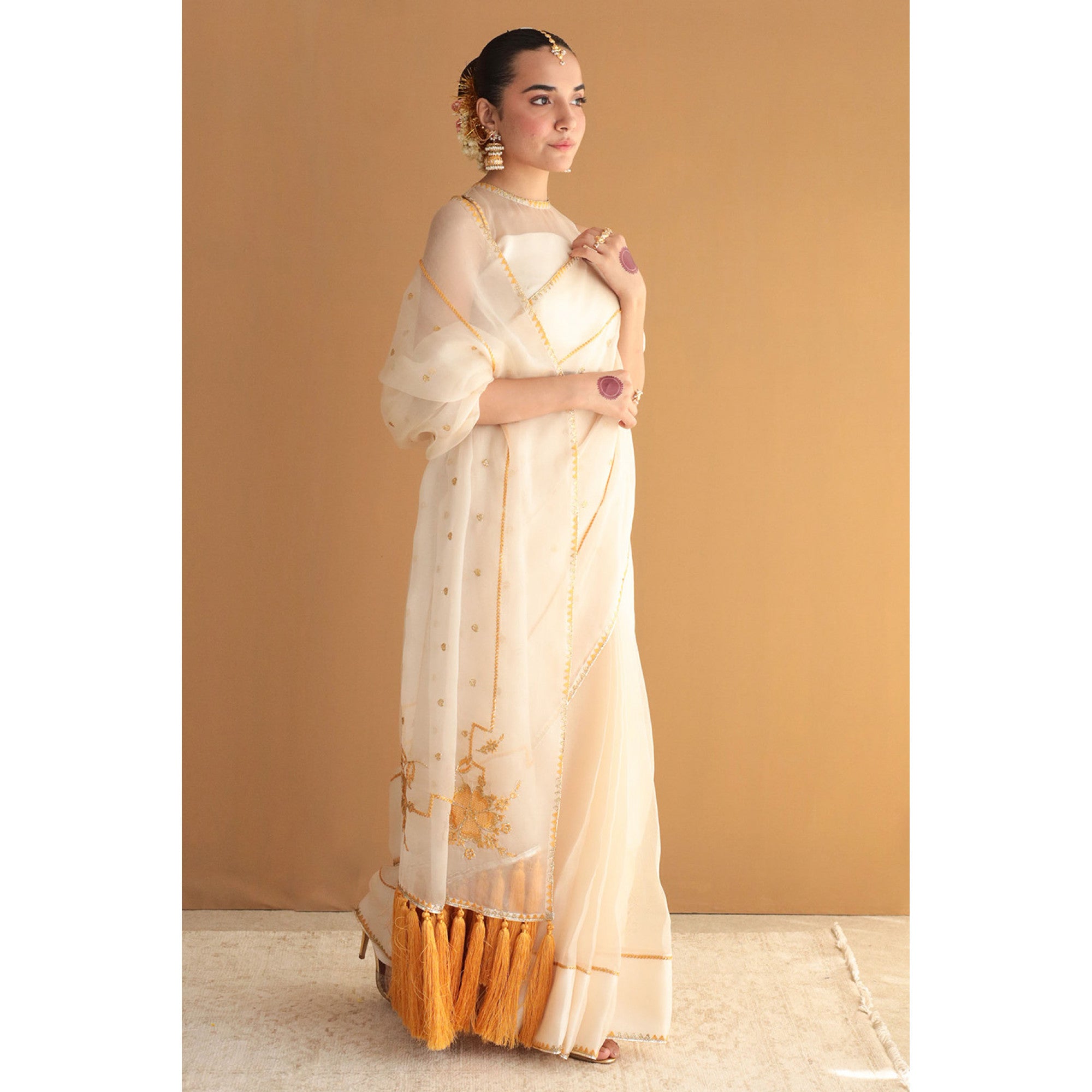Ivory Saree