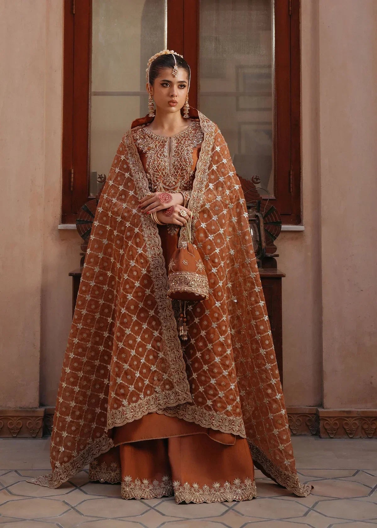 Zulekha Style — Mairaz Golden Mocha Three-Piece Suit