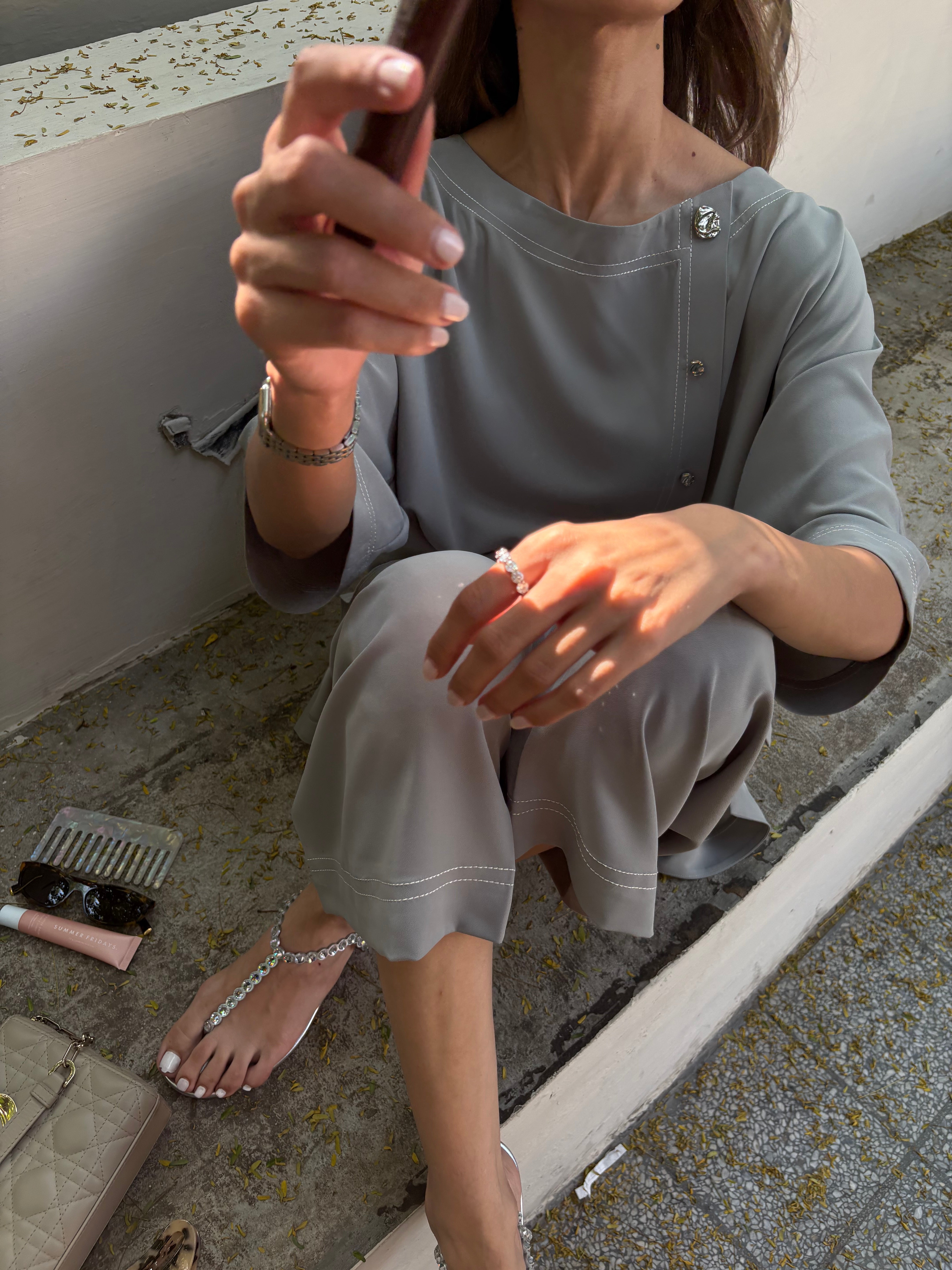 Muted Sea-green Claudia Set