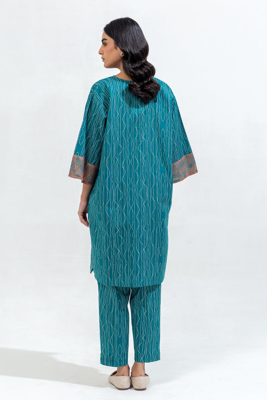 Printed Khaddar Shirt (Pret)