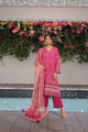 SS24DA-2514 DARK PINK 2PCS HAND EMBELLISHED  SHIRT WITH TROUSER
