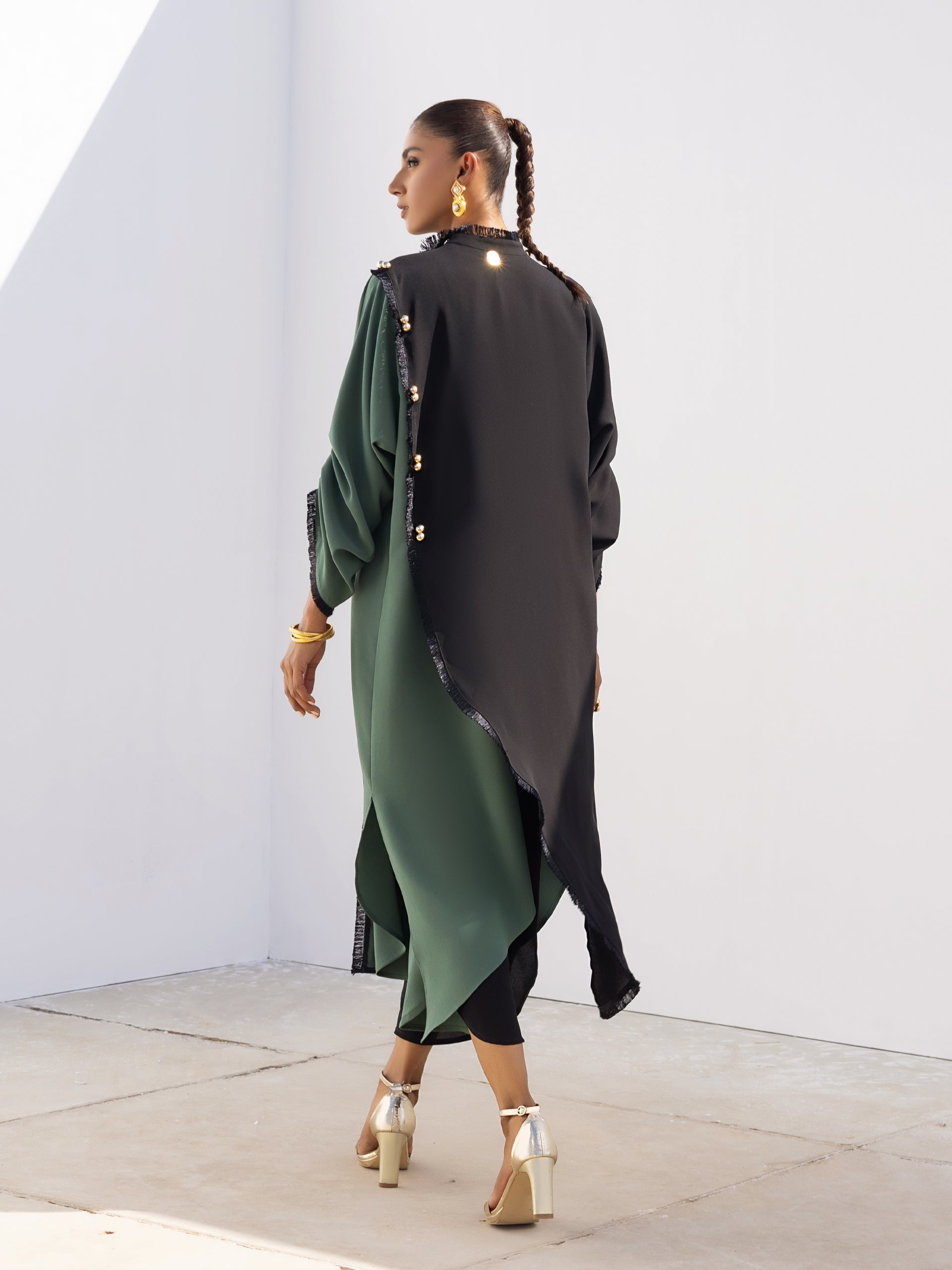 Reem - Dark Green & Black