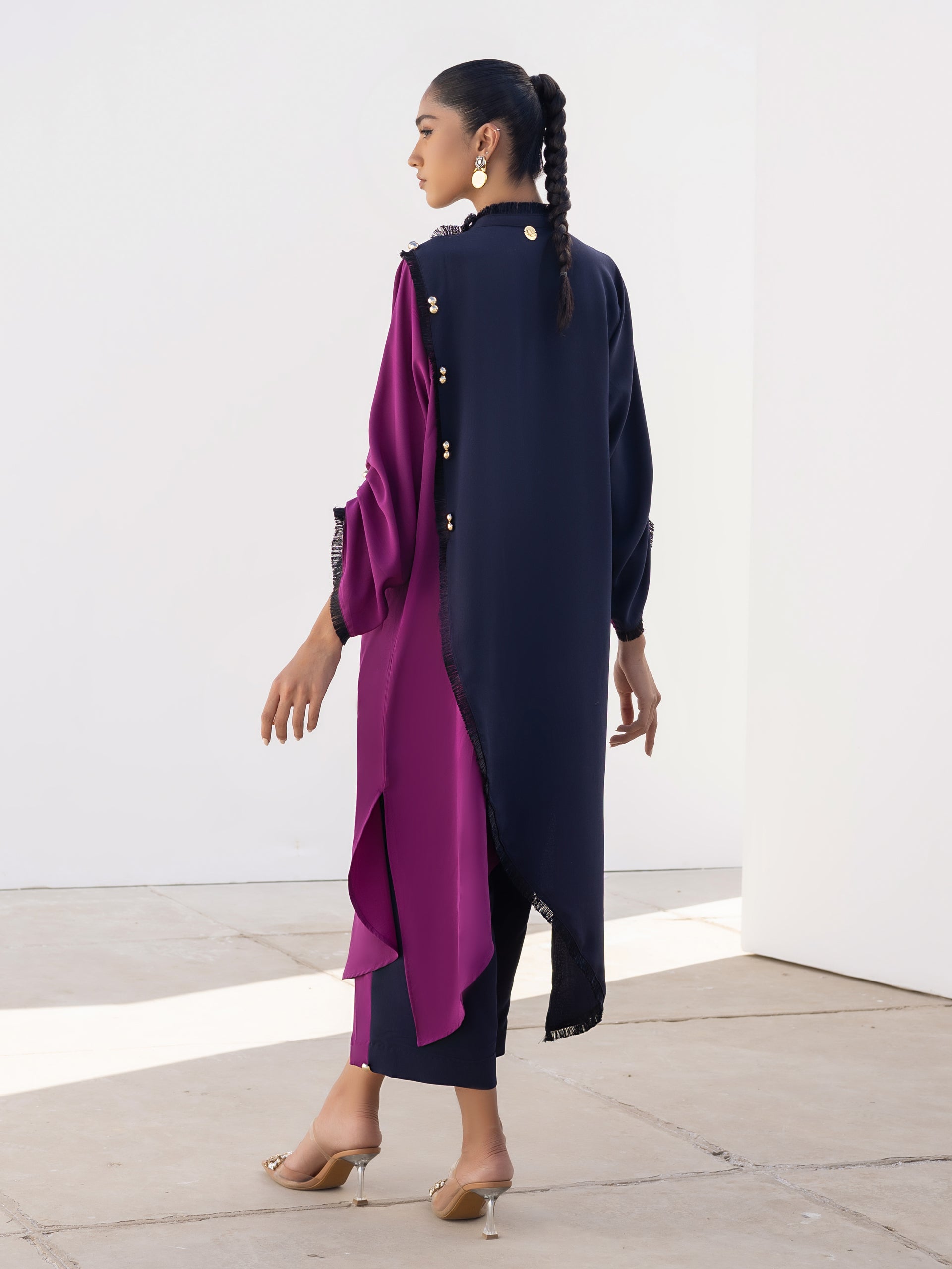 Reem - Dark Purple & Navy Blue