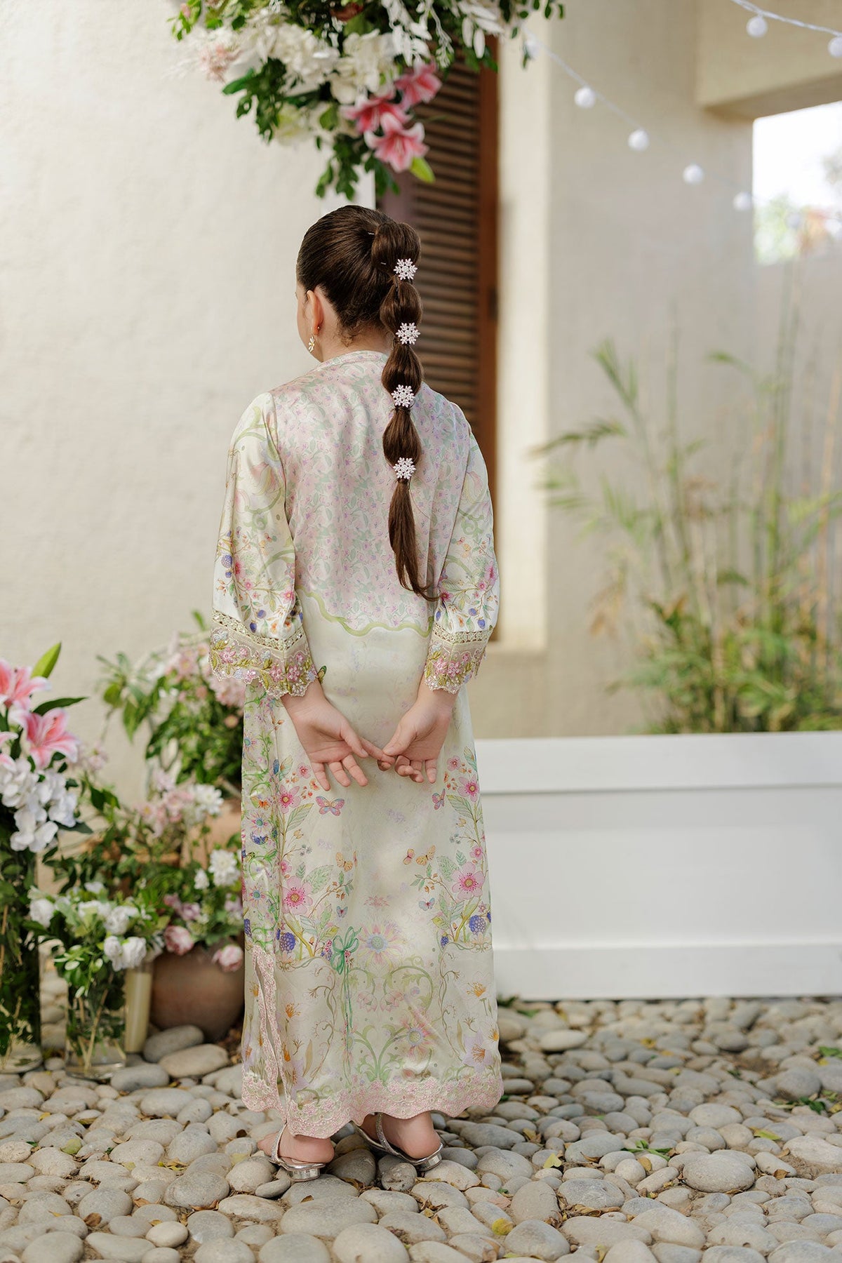 SS26DK-0246 L-GREEN 1 Pcs Kaftan