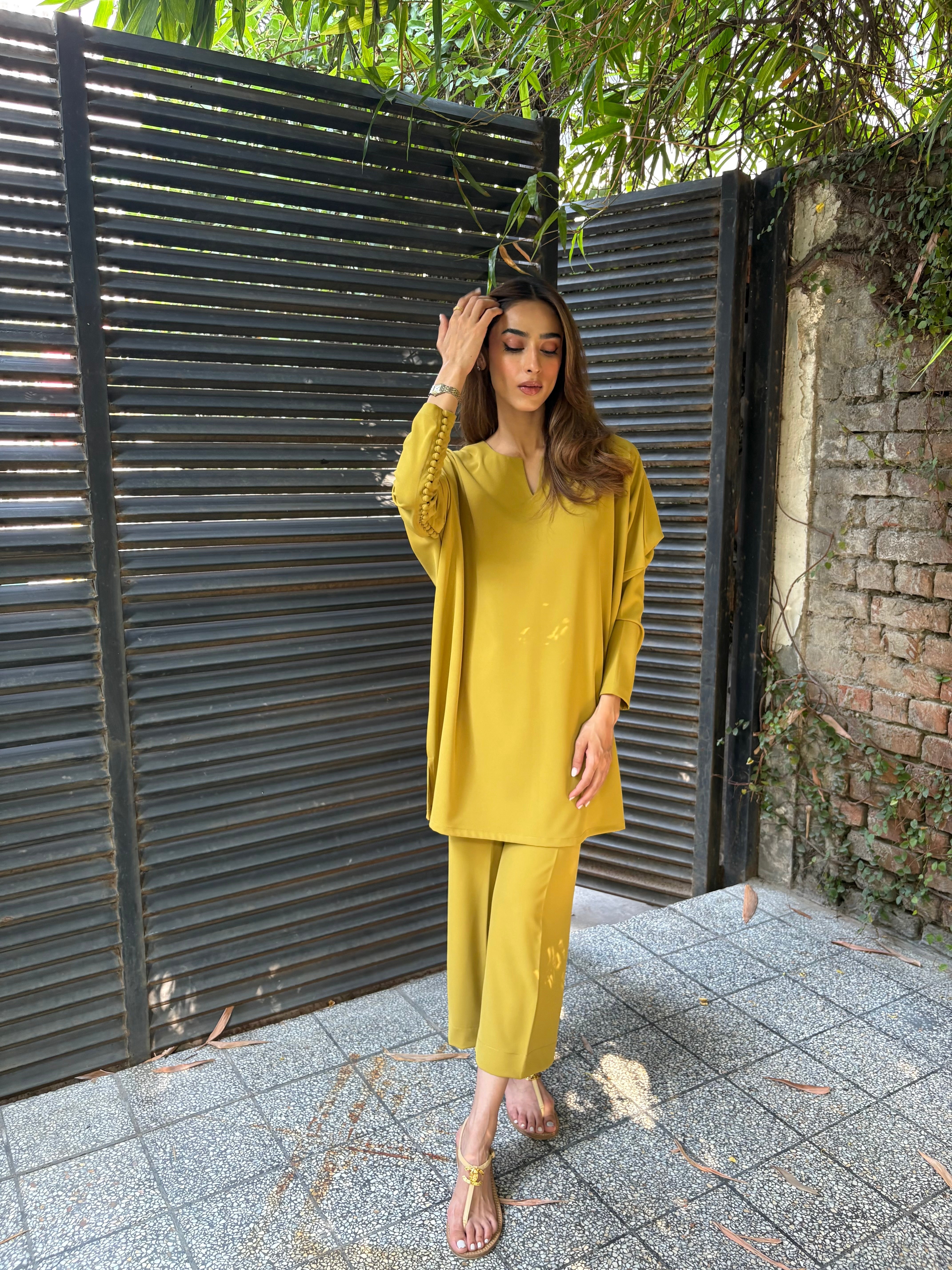 Muted Chartreuse Gabby Set