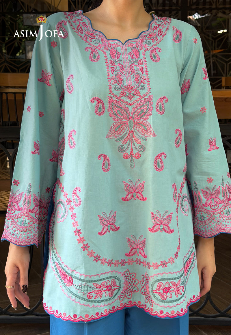 AJPBE-07 Embroidered Cambric Stitched 2 Pcs