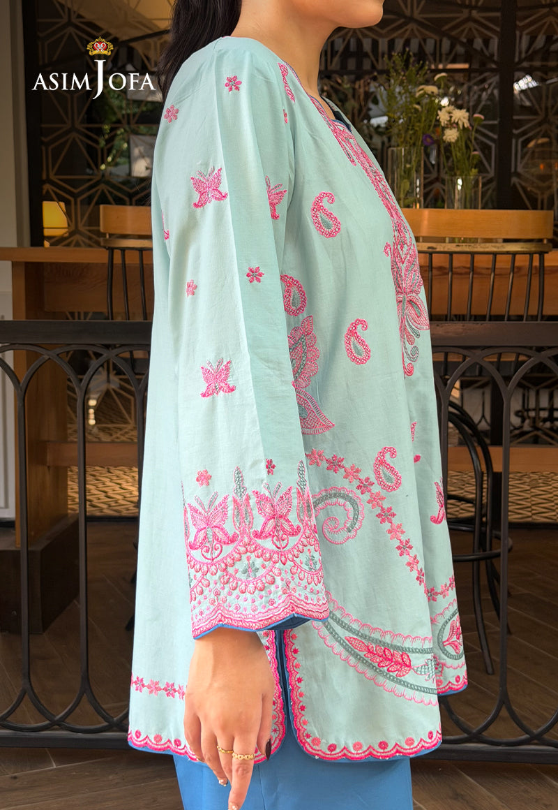 AJPBE-07 Embroidered Cambric Stitched 2 Pcs