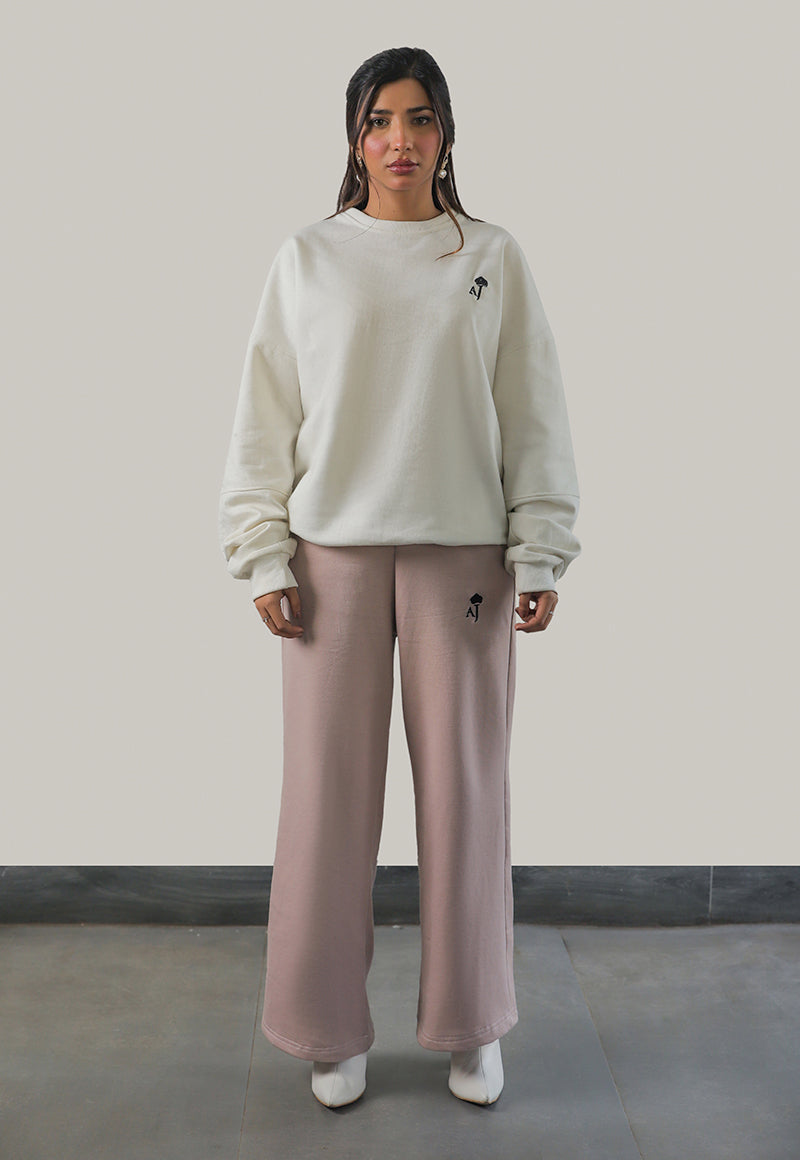 Ajwet-06 Unisex Off-White Oversized Sweater 1 Pc