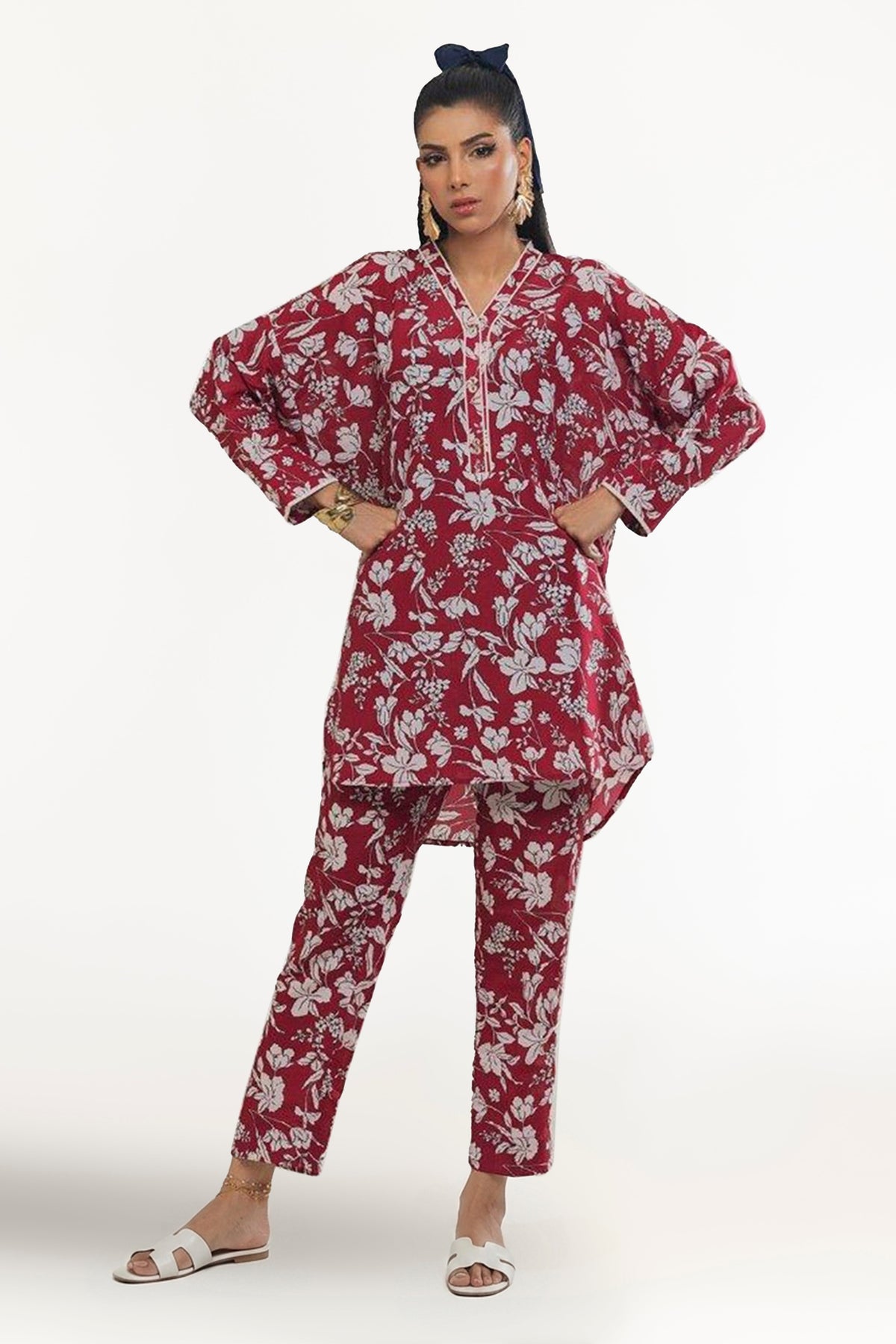 Poly Cambric Printed Co-Ord Set