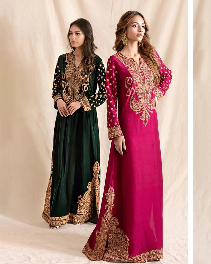 Etoile Dorée Emerald Kaftan