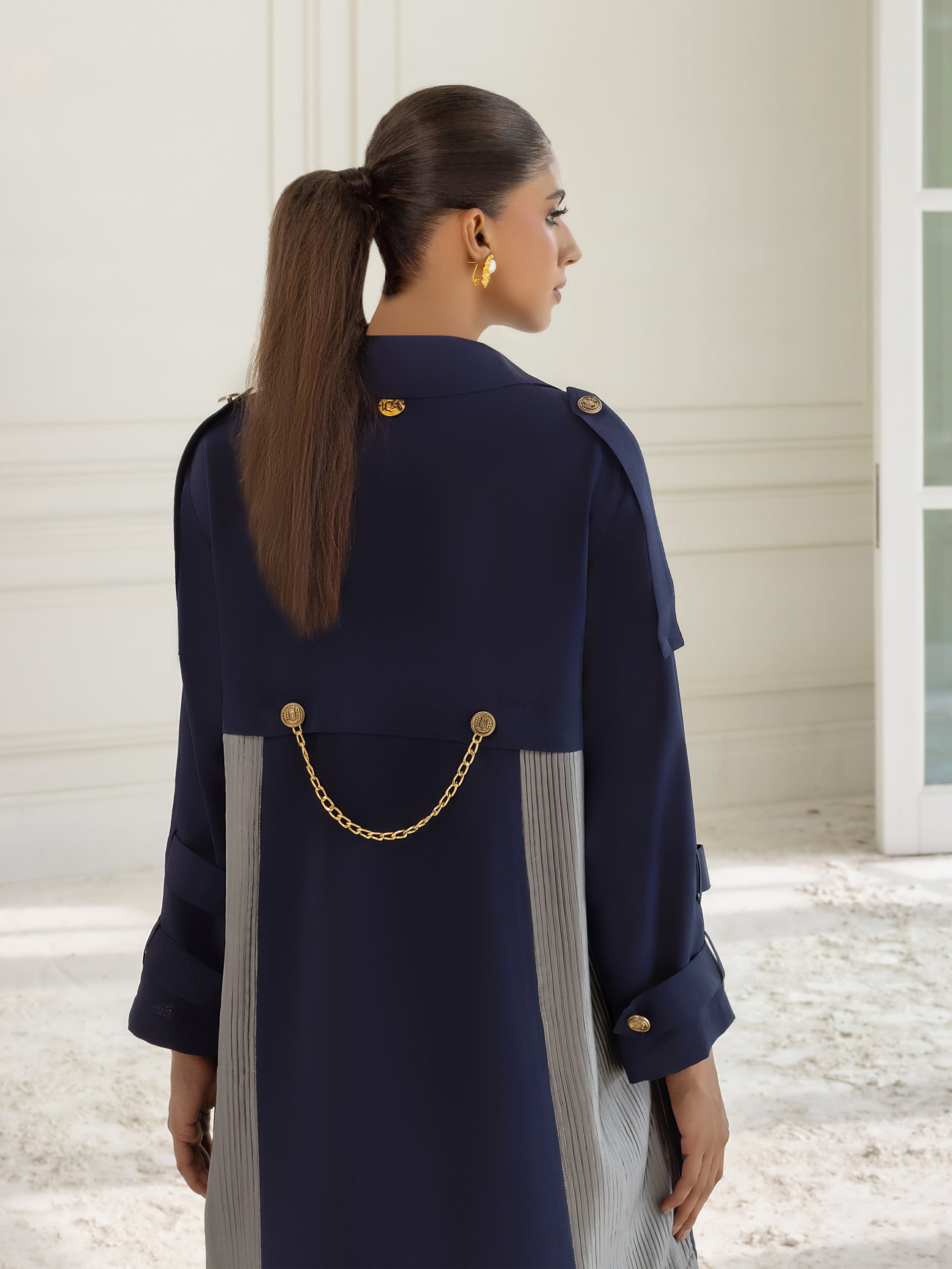 Iman - Navy Blue & Grey