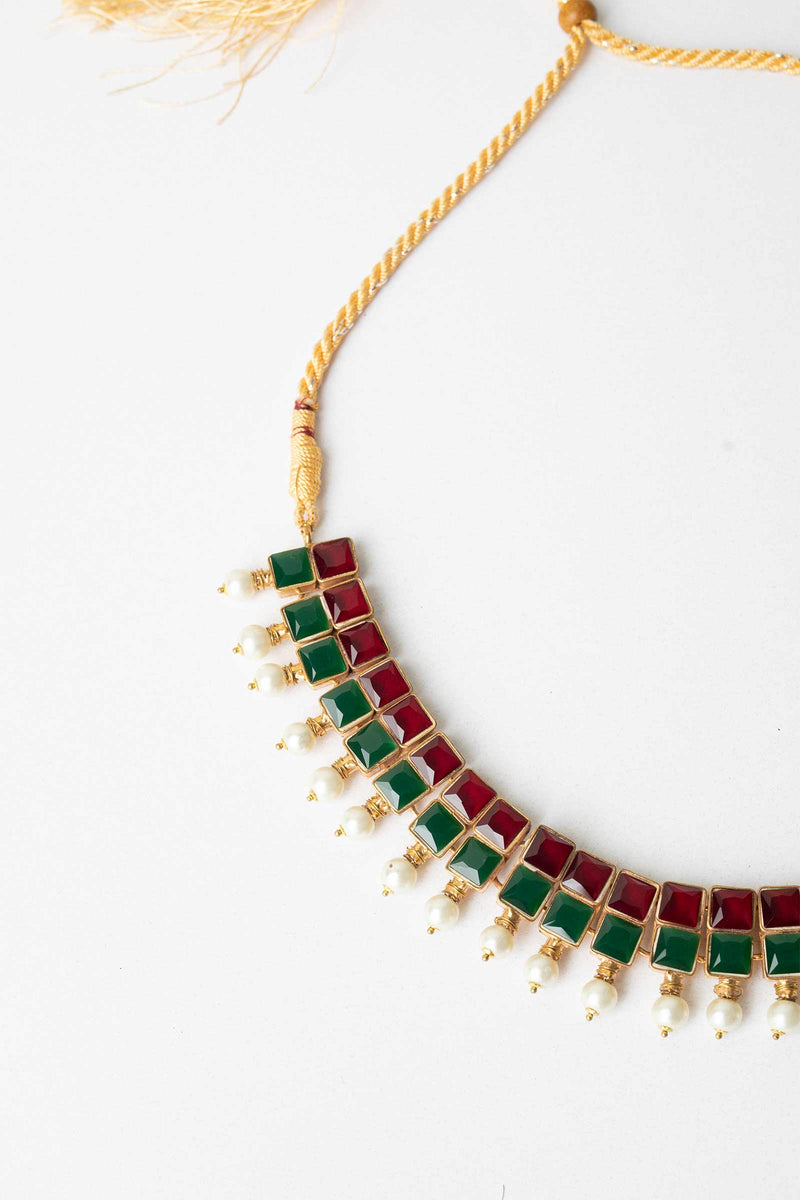 Gold Plated Quad Necklace
