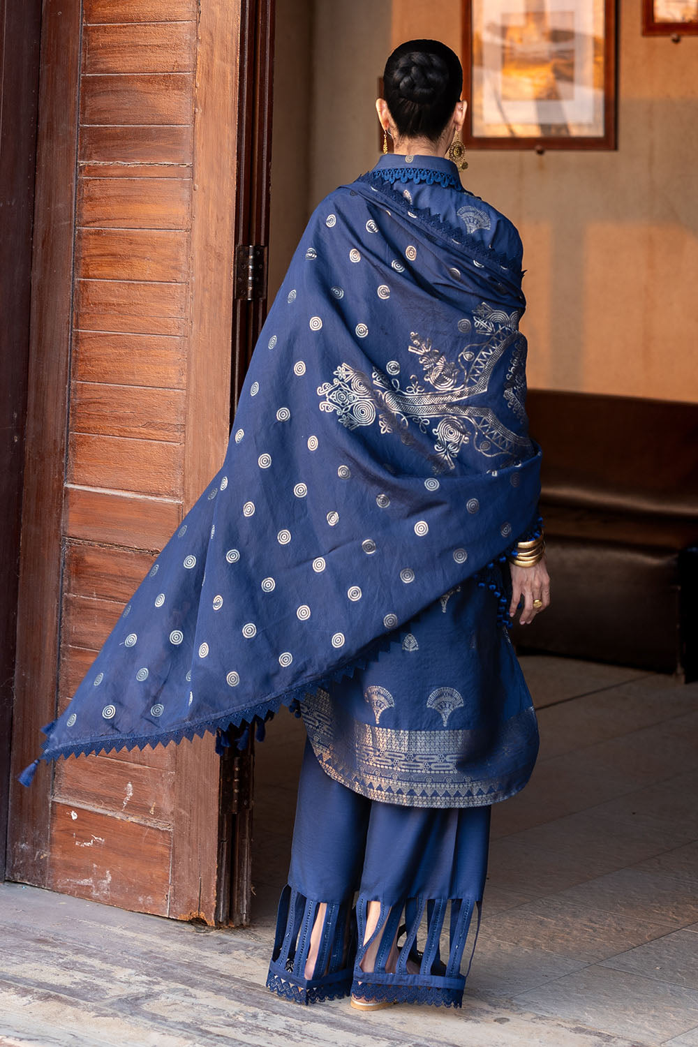 3 Piece Jacquard Suit with Dupatta
