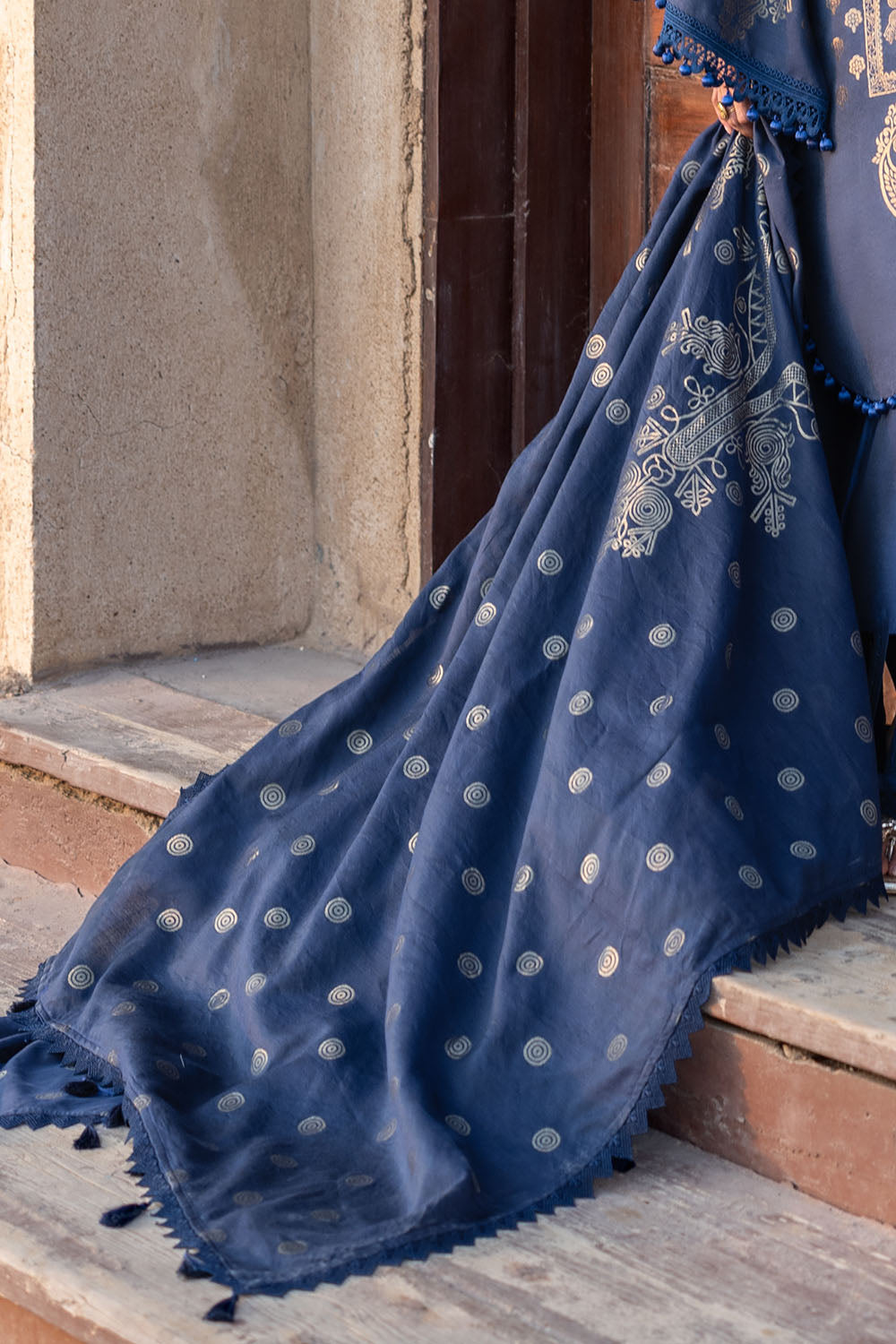 3 Piece Jacquard Suit with Dupatta