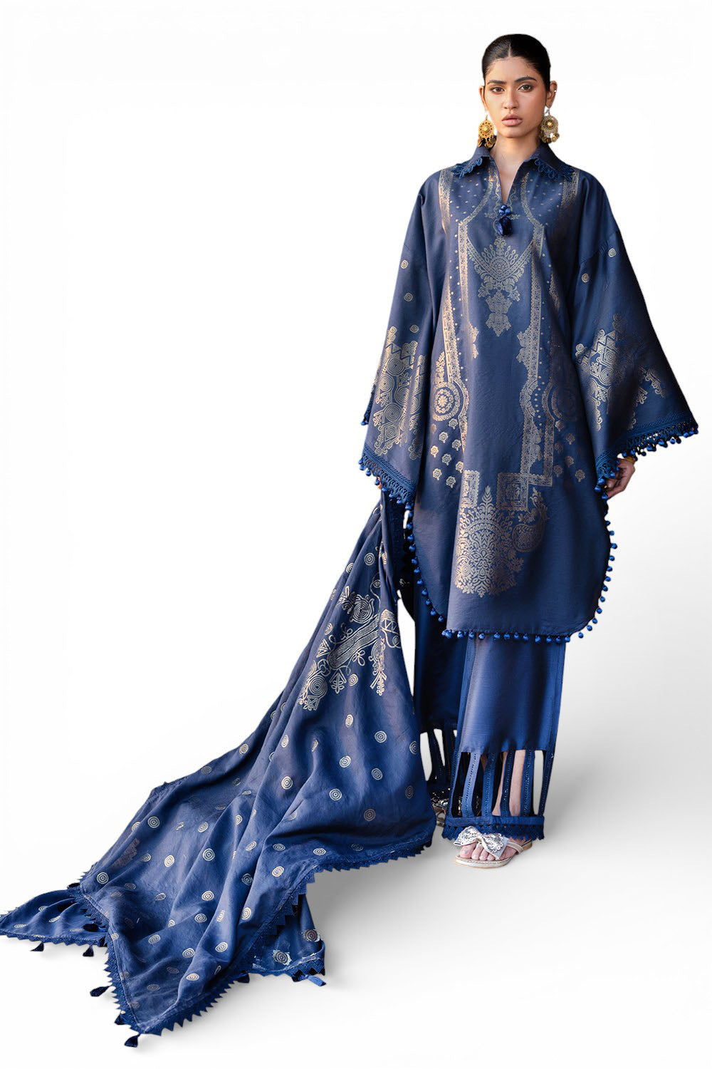 3 Piece Jacquard Suit with Dupatta