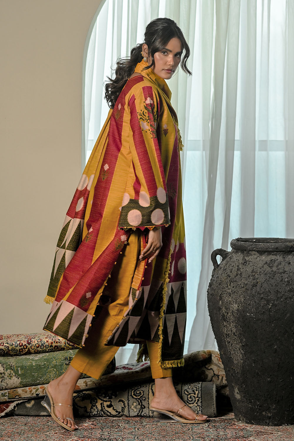 3 Piece Jacquard Suit