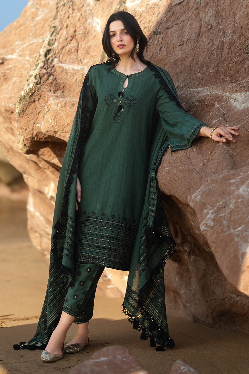 3 Piece Jacquard Suit