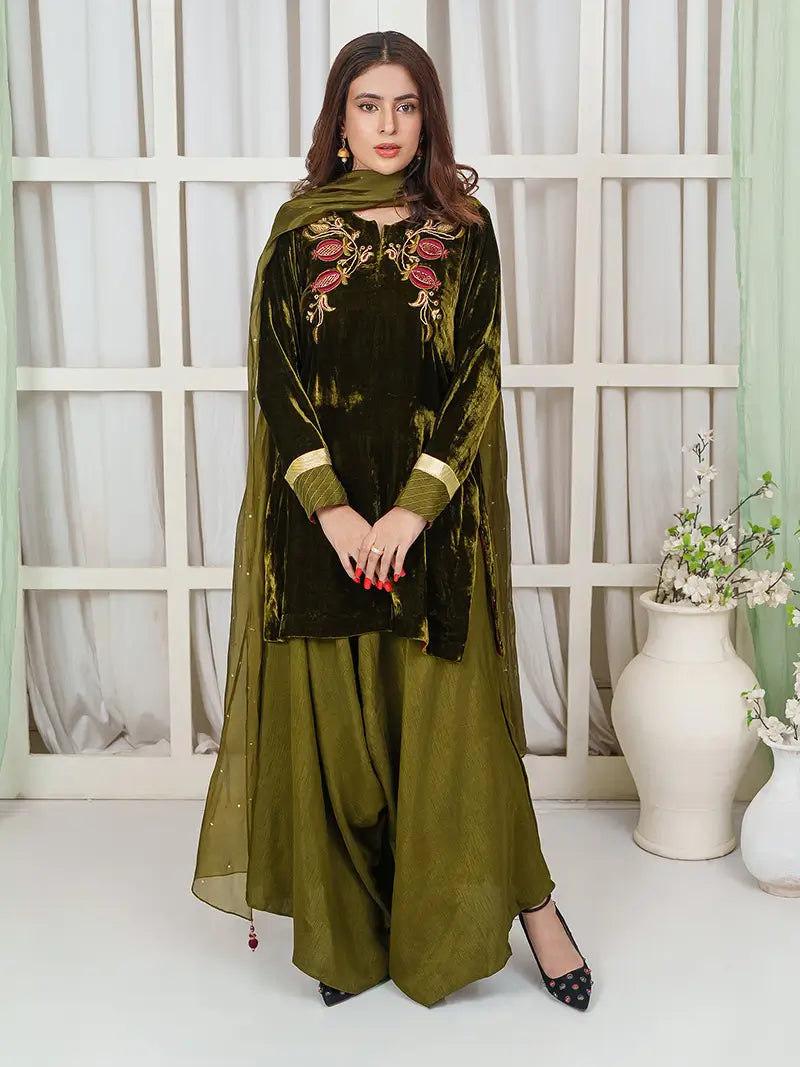 Laado Jade Dupatta (with sequins)